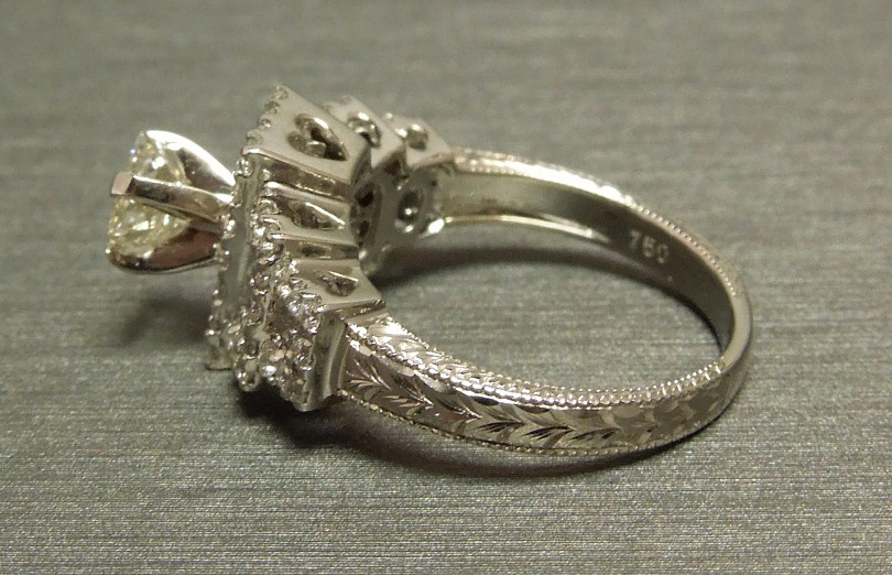 princess cut diamond solitaire