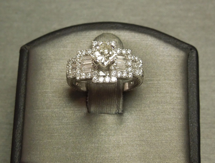 princess cut diamond solitaire