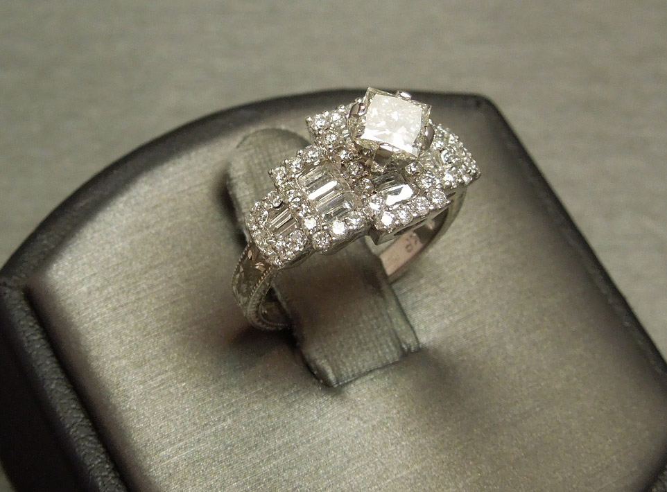 princess cut diamond solitaire