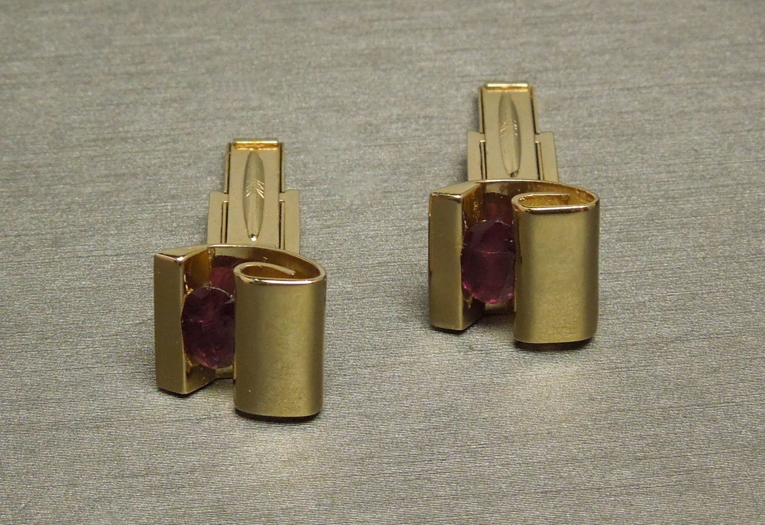 ruby cuff links